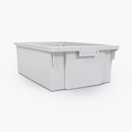 Luxor Stackable Storage Bins, Large, PK4 MBS-BIN-4L-CL